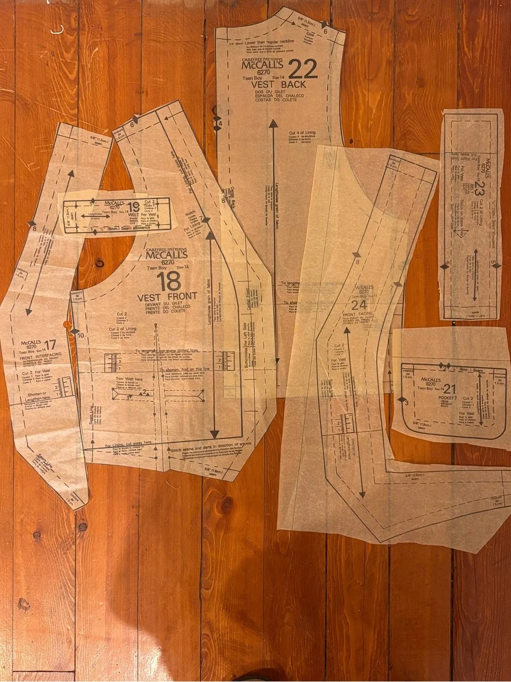 Vintage 1978 McCall’s 6270 Jimmy McNichol Suit Pattern COMPLETE Sz 14